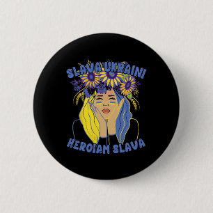 Ukrainsk Slava Ukraini Tröja Ukraina Solros Gi Knapp