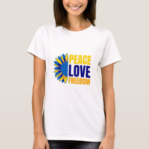 Ukrainsk solros - Stöd Ukraina T Shirt