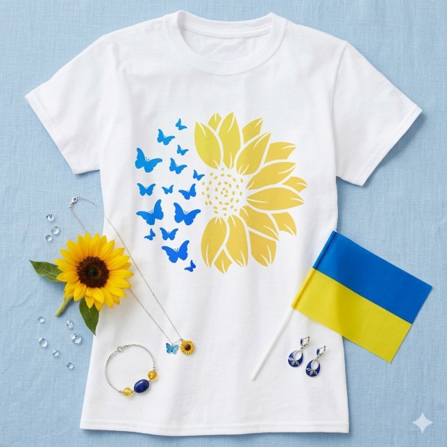 Ukrainsk solros T-Shirt (Skapare uppladdad)
