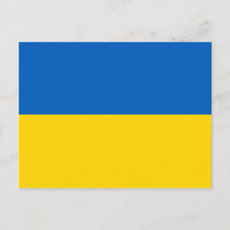 Ukrainsk statsflagga Blå Gul Vykort