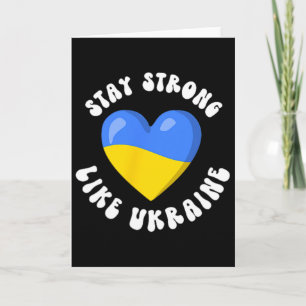 Ukrainsk Stöd Ukraina Flagga Ukrainsk Kärlek Jag S Kort