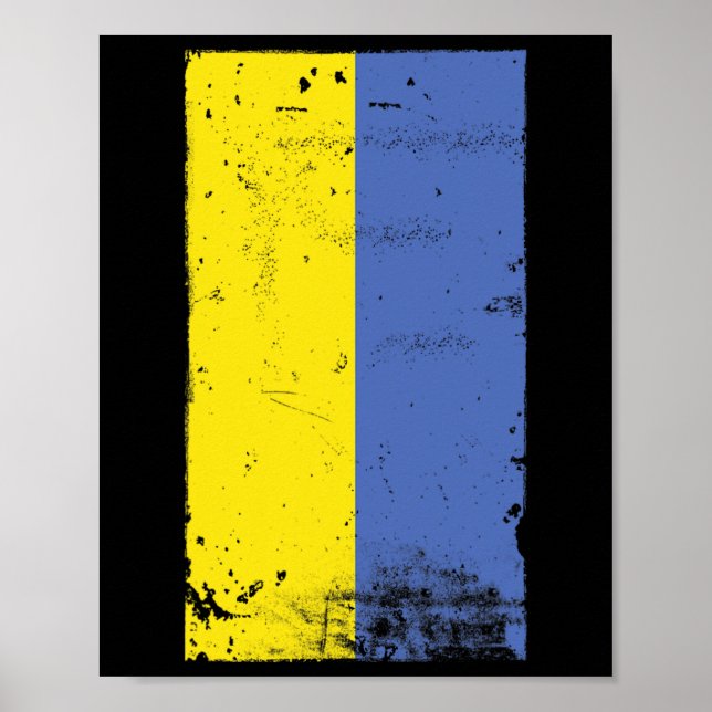 Ukrainsk stolthet Resa Semester Ukraina Flagga  Poster (Framsidan)