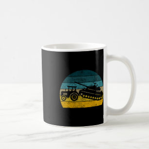 Ukrainsk traktor Stöd Ukraina Stå med Ukrai Kaffemugg