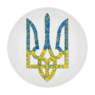 Ukrainsk treudd texturerad flagga i Ukrainas färge