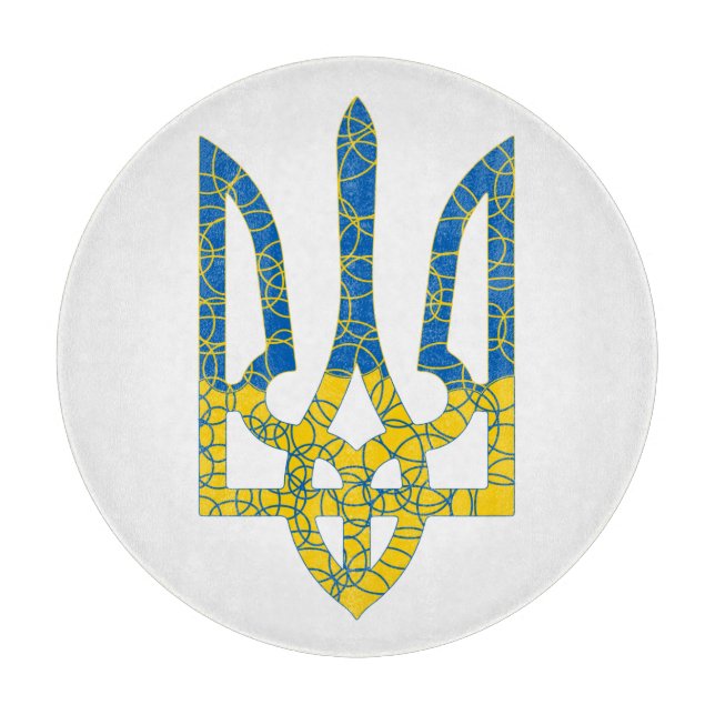 Ukrainsk treudd texturerad flagga i Ukrainas färge (Framsidan)