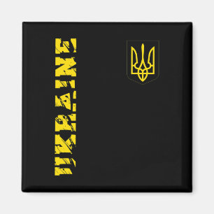 Ukrainsk treudd ukraina skjorta Tryzub Support Gåv Magnet