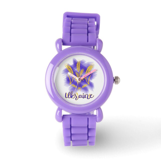 Ukrainsk trident gjord av vetearon armbandsur (Framsida)