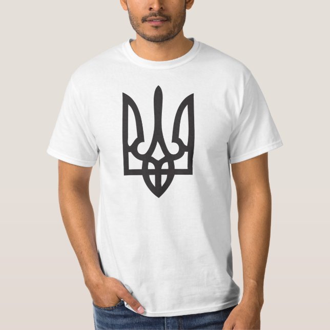 Ukrainsk Tryzub skjorta T Shirt (Framsida)