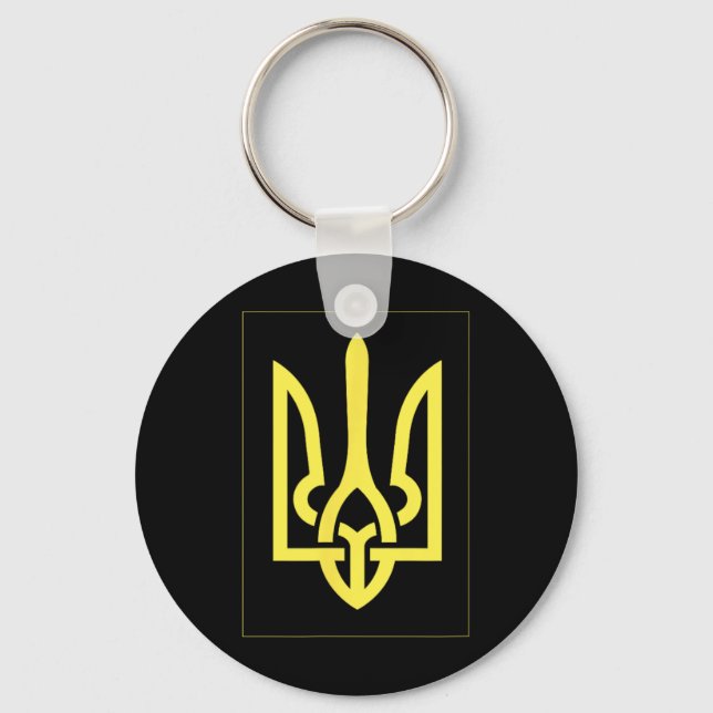 Ukrainsk Ukraina Treudd  Nyckelring (Framsida)