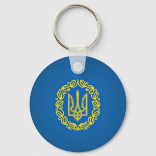 Ukrainsk vapensköld nyckelring