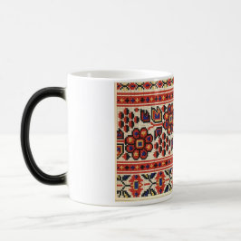 Ukrainsk Vyshyvanka broderi blommar den Lviv Magisk Mugg