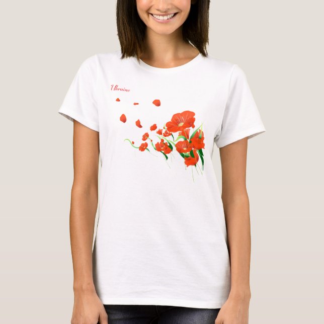Ukrainska blommor. Tanktop Tee Shirt (Framsida)