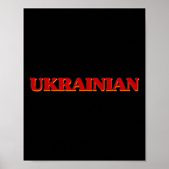 Ukrainska DNA-rötter Estetisk Nationalitet Stolthe Poster (Framsidan)