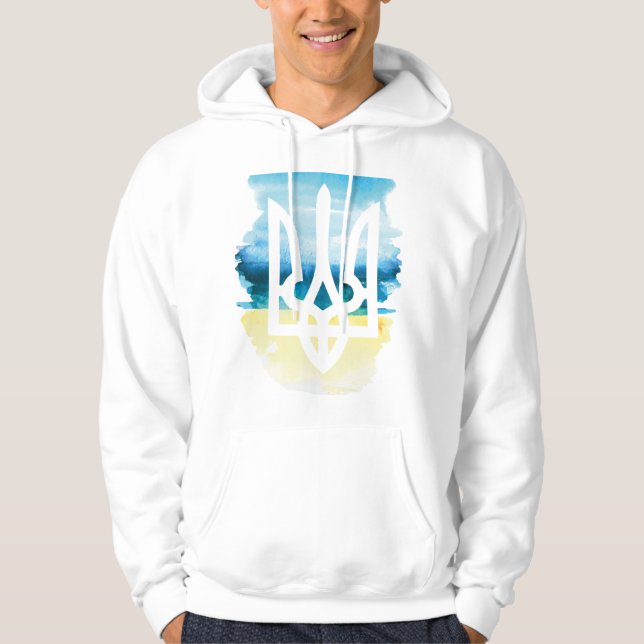 ukrainska Emblem Hoodie (Framsida)