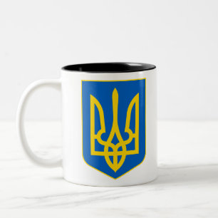 ukrainska emblem Två-Tonad mugg