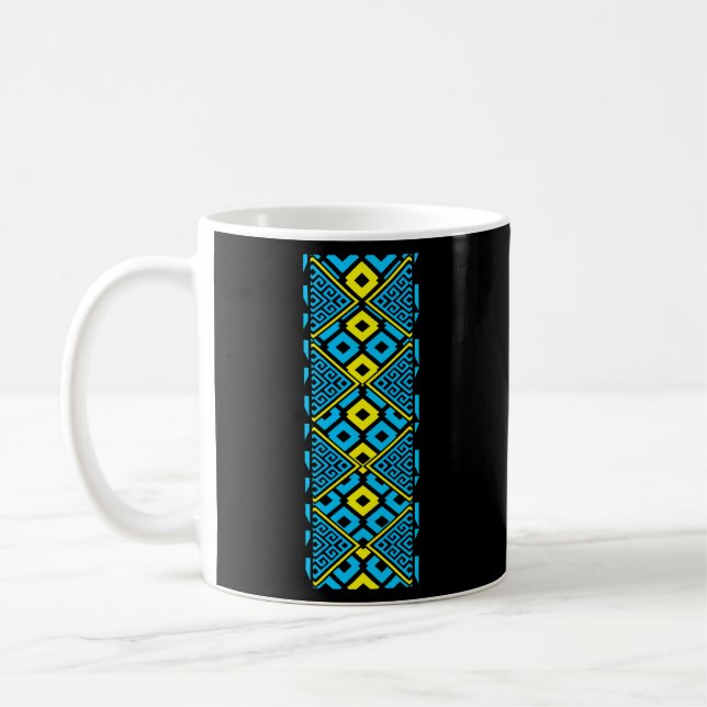 Ukrainska Embroiderade Vyshivanka Vyshyvanka Kaffemugg (Vänster)