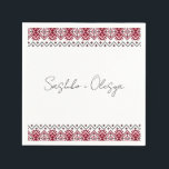Ukrainska Embroidery Bröllop Napkins Pappersservett<br><div class="desc">Ukrainska Embroidery Bröllop Napkins</div>