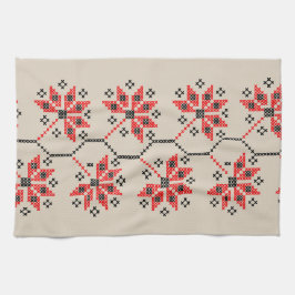 ukrainska Embroidery Mönster Kitchen Towel Kökshandduk