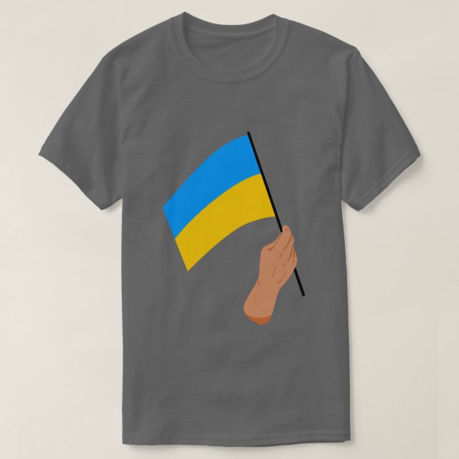 Ukrainska Flagga Solidarity T-Shirt (Design framsida)