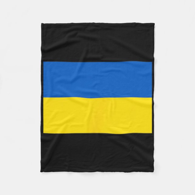 Ukrainska flaggan i Ukraina 1  Fleecefilt (Framsidan)