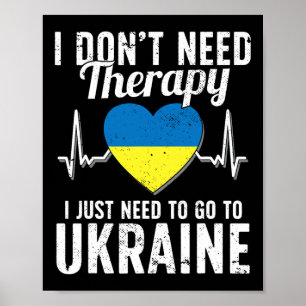 Ukrainska flaggan I Ukrainas flagga I Semester Ukr Poster