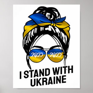 Ukrainska Flaggan Jag Står Med Ukraina 2025 Tröjor Poster