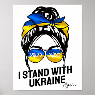 Ukrainska Flaggan Jag Står Med Ukraina 2025 Tröjor Poster