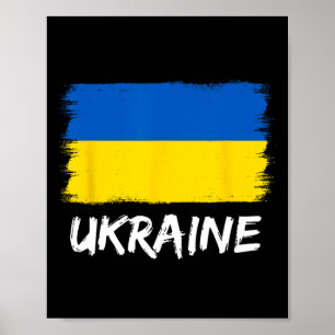 Ukrainska flaggan Ukraina 3 Poster