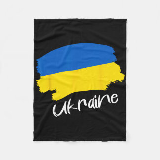 Ukrainska flaggan Ukraina 4 Fleecefilt