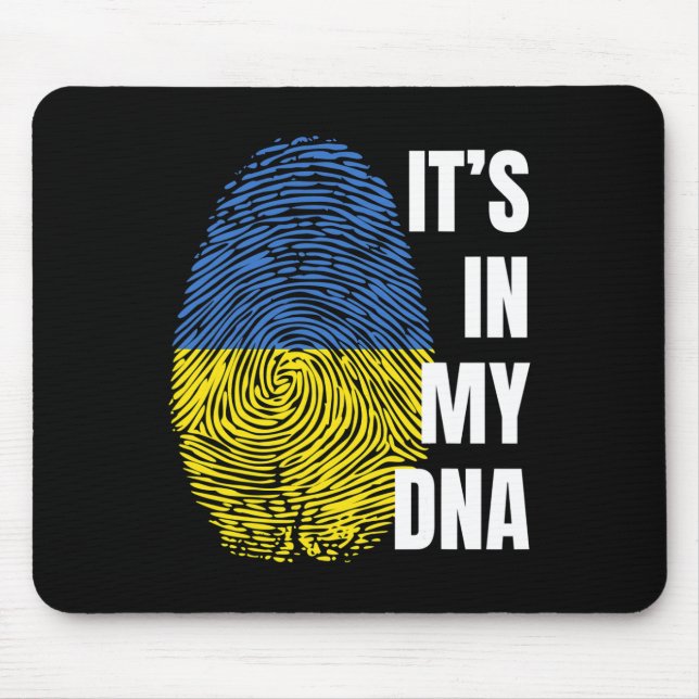 Ukrainska flaggans DNA-fingeravtryck Ukraina  Musmatta (Framsidan)