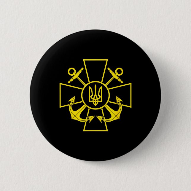 Ukrainska flottans emblem Ukraina flottan försvars Knapp (Framsida)