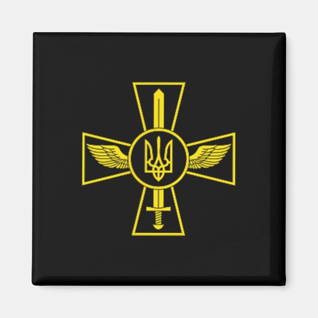 Ukrainska flygvapnets emblem Ukraina Försvarsmakte Magnet (Framsidan)
