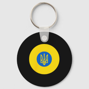 Ukrainska flygvapnets rundel ukrainska Uaf Flagga Nyckelring