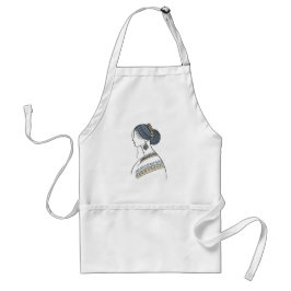 Ukrainska folkArt Apron | Linjekonst Förkläde