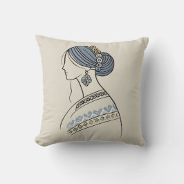 Ukrainska folkArt Dekorativ kudde | Linjekonst