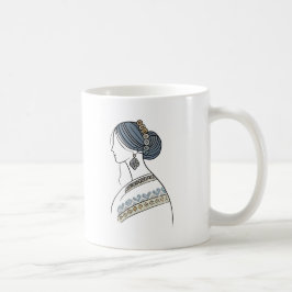 Ukrainska folkArt Mugg | Minimalistisk konst
