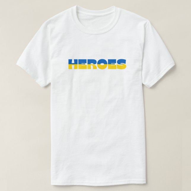 Ukrainska Heroes Solidarity T-Shirt (Design framsida)