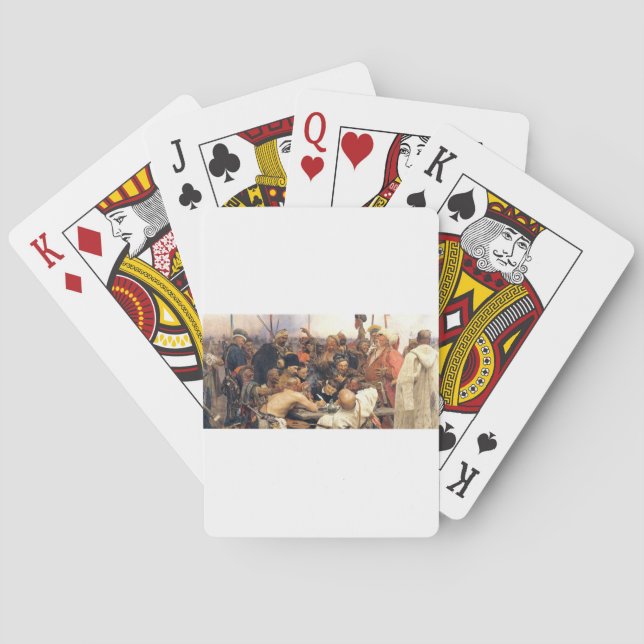 Ukrainska Kozaky/Cossacks vid Repin Casinokort (Baksidan)