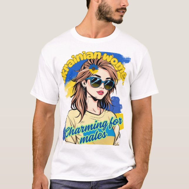 Ukrainska kvinnor T-Shirt (Framsida)