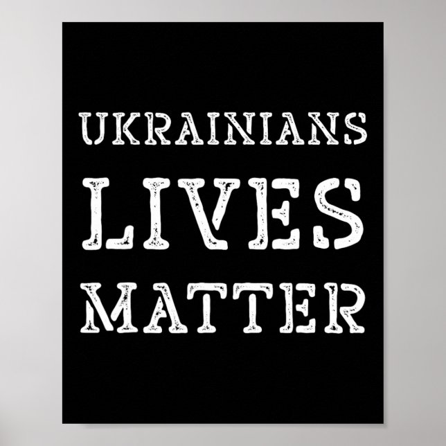 Ukrainska Liv Problem Tröja Rädda Ukraina Trump P Poster (Framsidan)