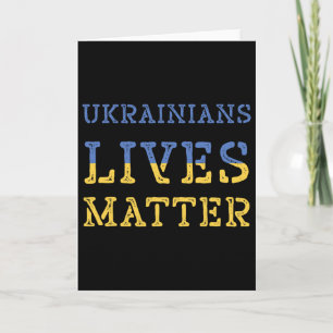 Ukrainska Liv Problem Tröja Ukraina Flagga Trump P Kort