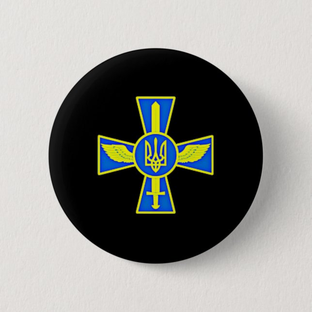 Ukrainska markstridskrafter emblem Ukraina armé vä Knapp (Framsida)