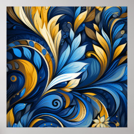 Ukrainska motiv från folklig konst poster