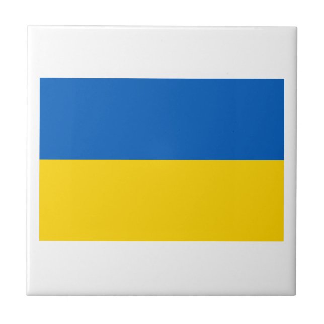 Ukrainska nationella flaggan kakelplatta (Framsidan)