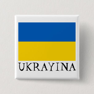 Ukrainska nationella flaggan knapp