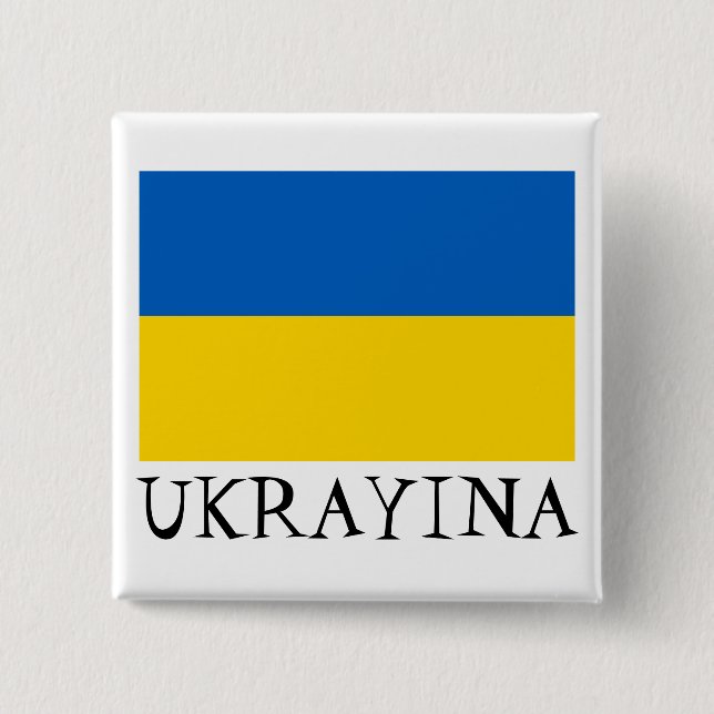 Ukrainska nationella flaggan knapp (Framsida)