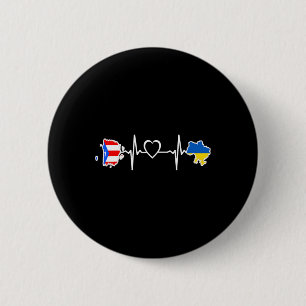 Ukrainska Puerto Rico-flaggan - Ukraina Puerto Ric Knapp