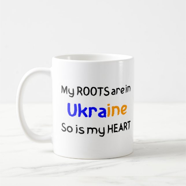 ukrainska rötter kaffemugg (Vänster)