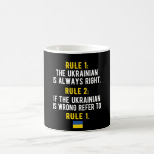 ukrainska rötter Ukraina Flagga ukrainskt arv Kaffemugg