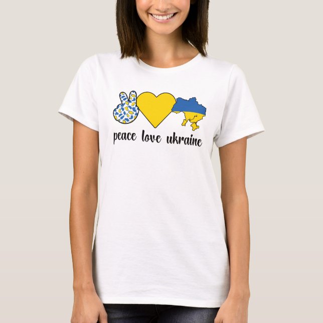ukrainska rötter Ukraina Flagga ukrainskt arv T Shirt (Framsida)
